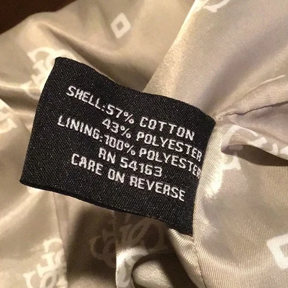 Guess Y2K VTG gray double breasted funnel neck belted skirt rain trenchcoat M - Picture 9 of 11